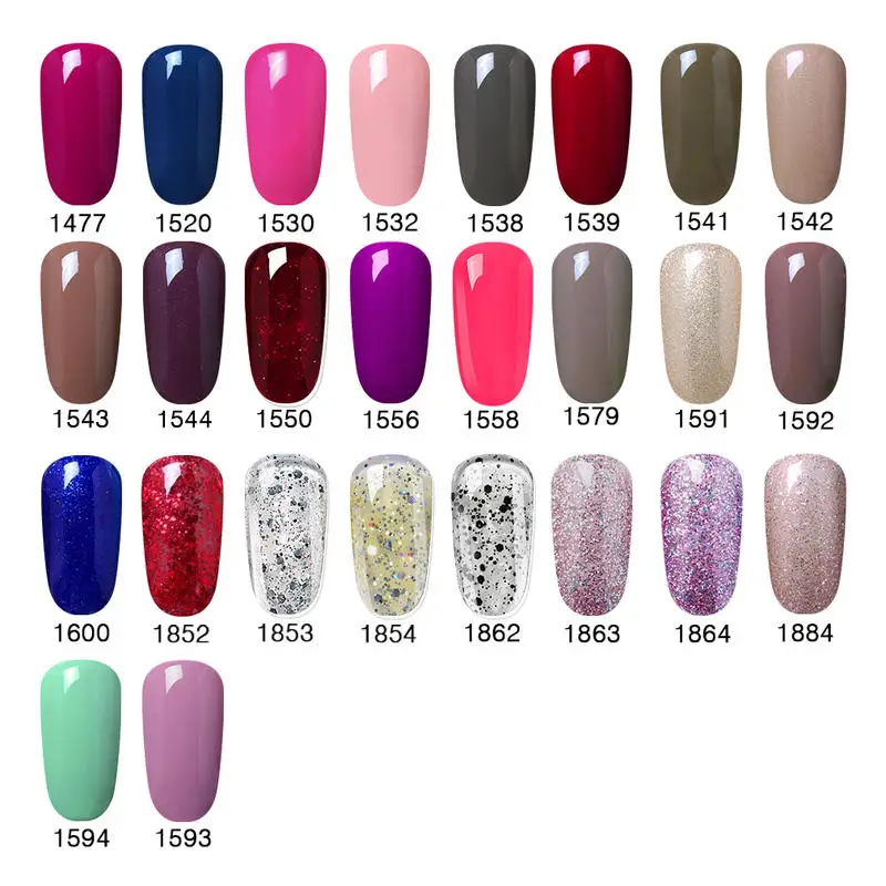 

Elite99 8ML Light Color Gel Nail Polish Soak Off Nail Art Hybrid Varnish UV Gel Polish Vernis Semi Permanent Gel Lacquer Gellak