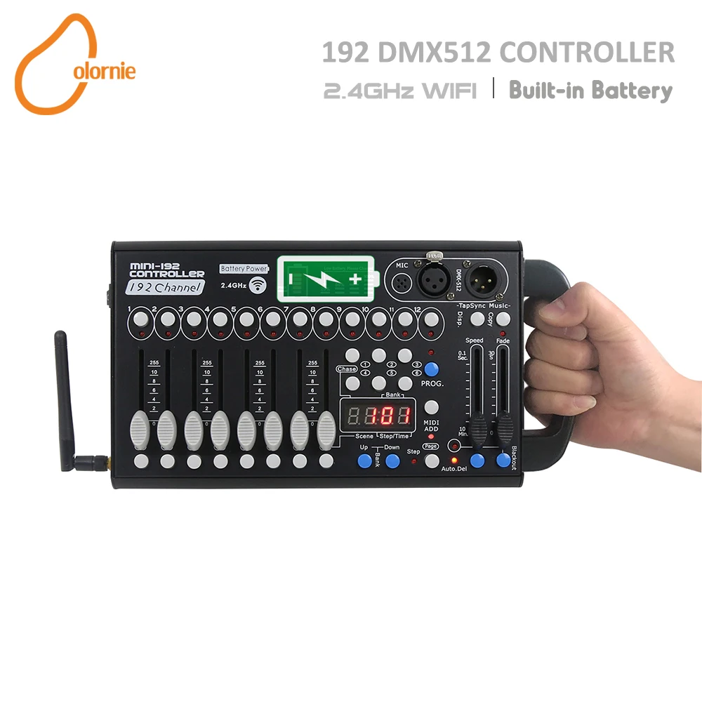 Беспроводной контроллер DMX 192 с аккумулятором DJ-оборудование консоль DMX512 для
