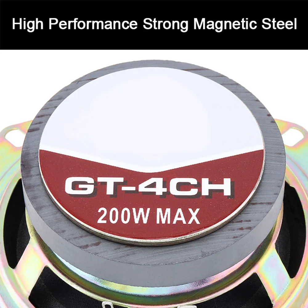 2 шт. автомобильные коаксиальные Hi Fi колонки 4 дюйма 200 Вт|Коаксиальные колонки| |