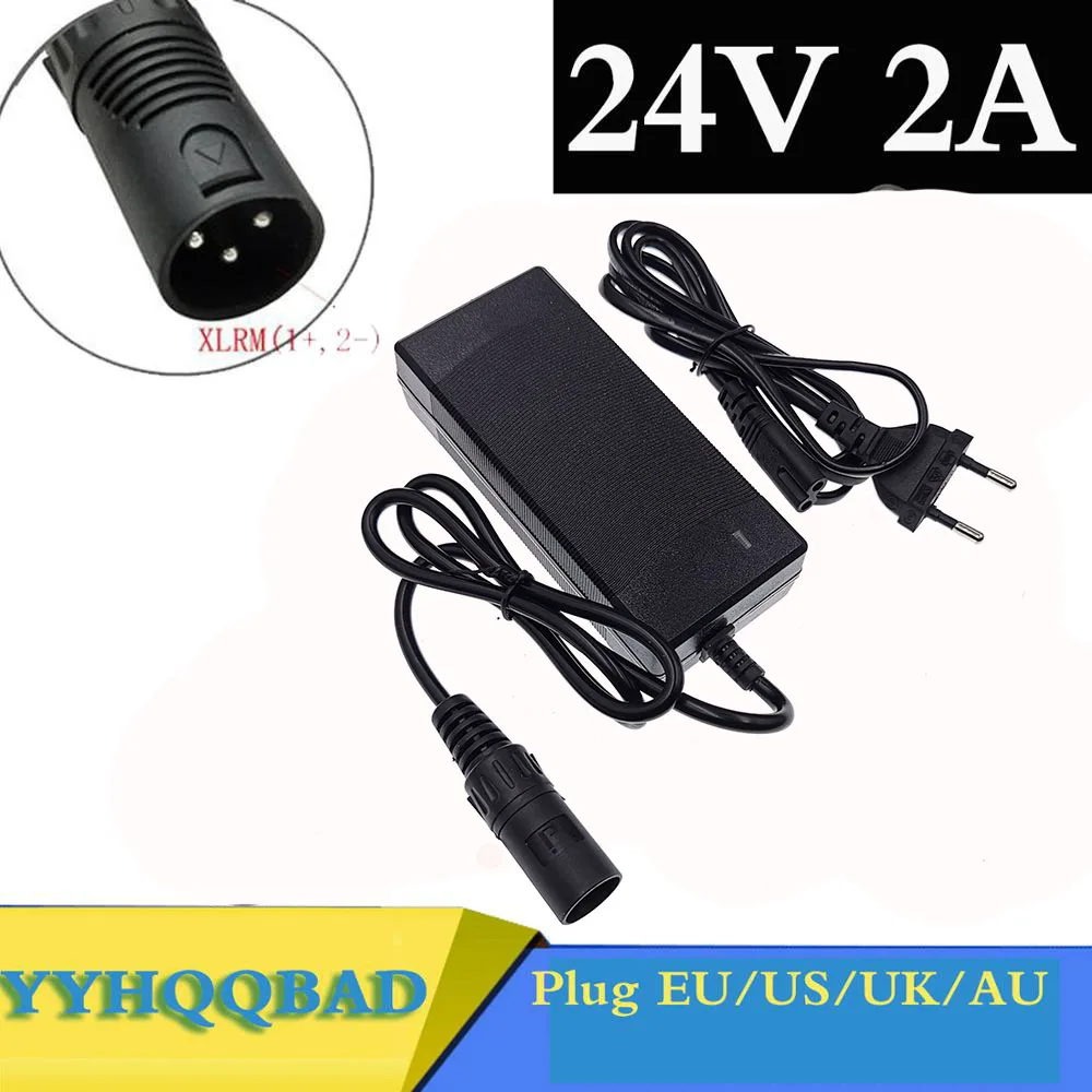 

24v 2a electric scooter ebike charger loader charger golf cart wheelchair charger lead acid battery charger