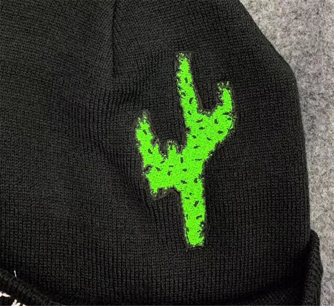 

2021fw Astroworld BEANIE Travis Cactus Jack Boys Cracked BEANIE Caps hat winter