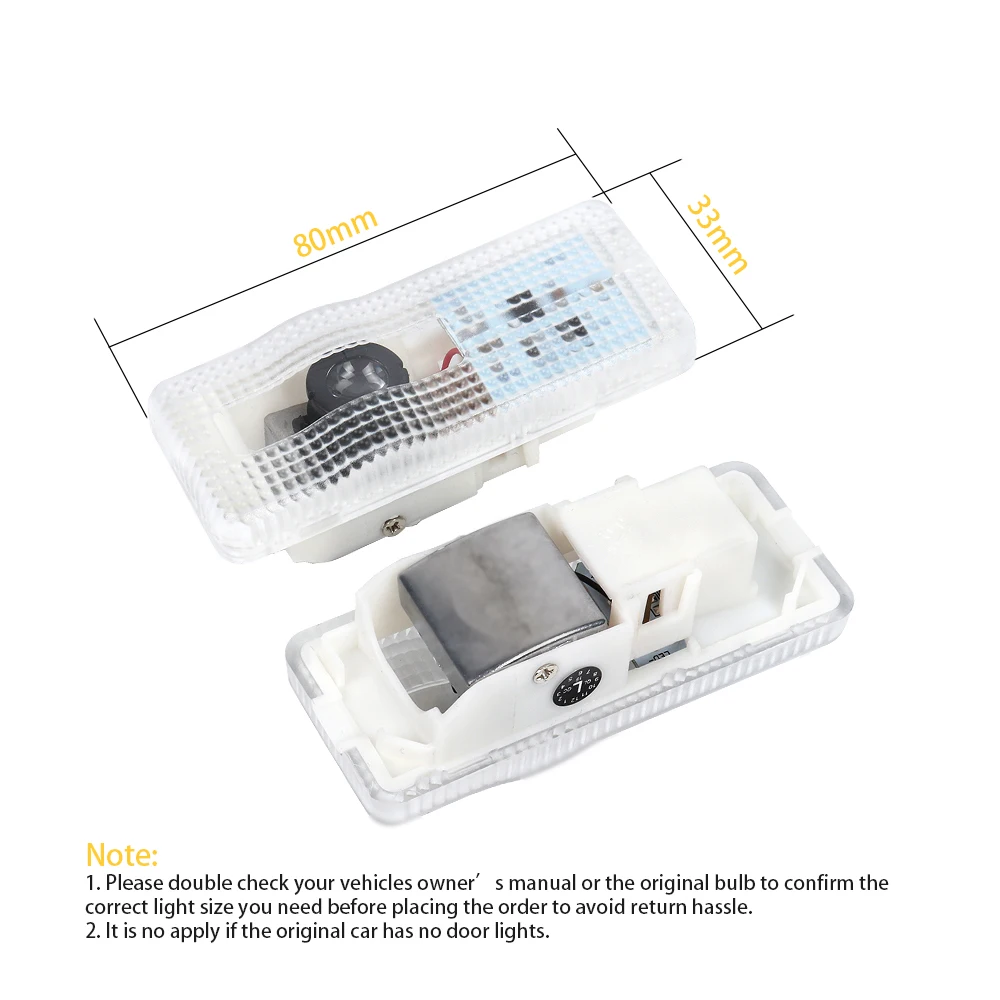 2X светодиодный Двери Автомобиля призрак Logo проектор светильник для Citroen Picasso C4L C5