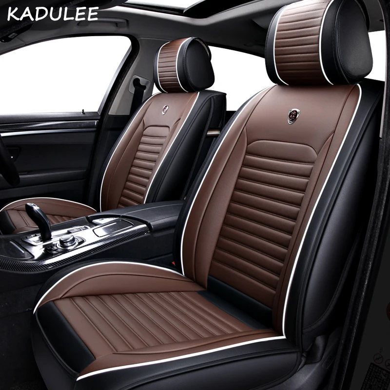Чехлы для автомобильных сидений KADULEE из искусственной кожи Nissan Qashqai Note Murano March Teana