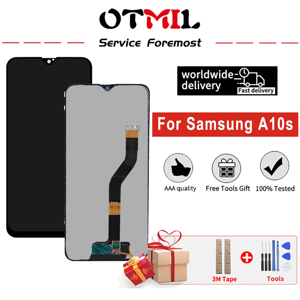 

OTMIL 6.2" Super AMOLED For SAMSUNG Galaxy A10s A107F/DS A107 LCD A10S 2019 Display Touch Screen Digitizer Assembly Replacement