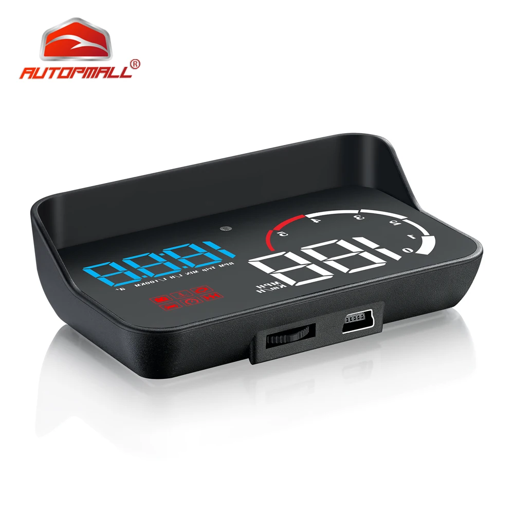 Новейший Hud автомобильный Obd2 Компьютерный дисплей Obd Hud цифровой спидометр лобовое стекло проектор ObdII об/мин Усталость вождения км/ч Mph