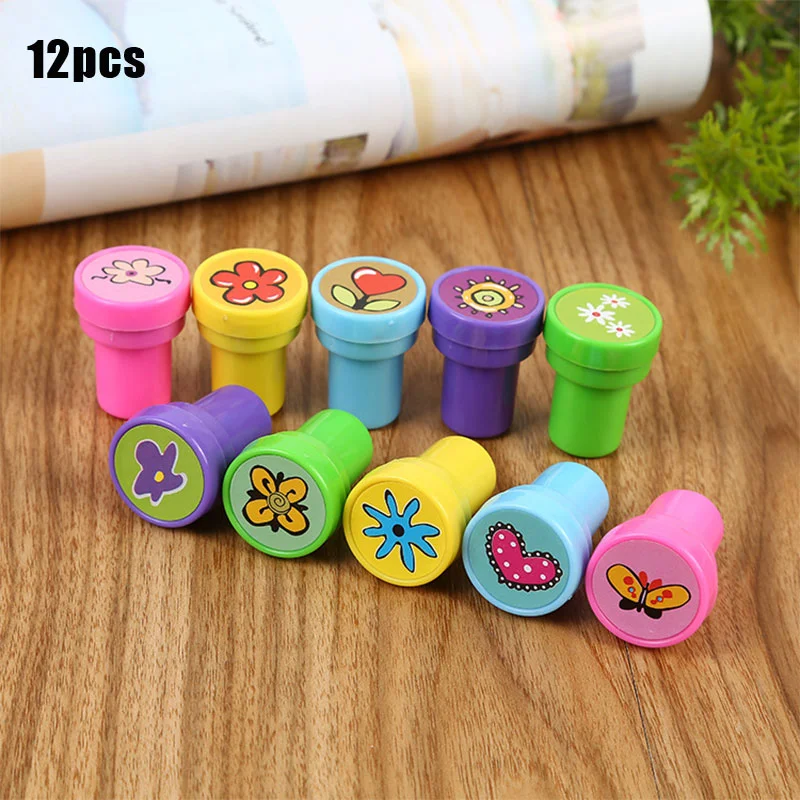

12PCS Self-ink Stamps Kids Birthday Party Favors For Birthday Giveaways Gift Children's Birthday Party