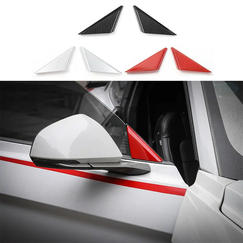 

ABS Window Sticker A-pillar Glasses Decoration Moulding for Ford Mustang 15-17