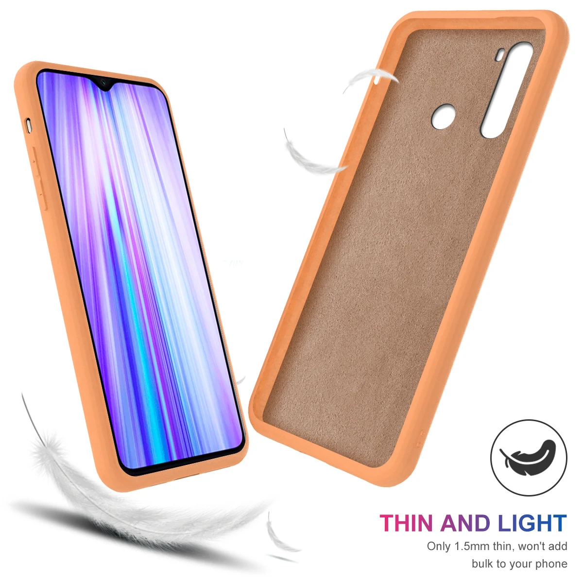 For Xiaomi Redmi Note 8T 9S 9 Pro Case Candy Colors Mi 10 A3 Soft TPU Built-in Velvet Material | Мобильные телефоны и