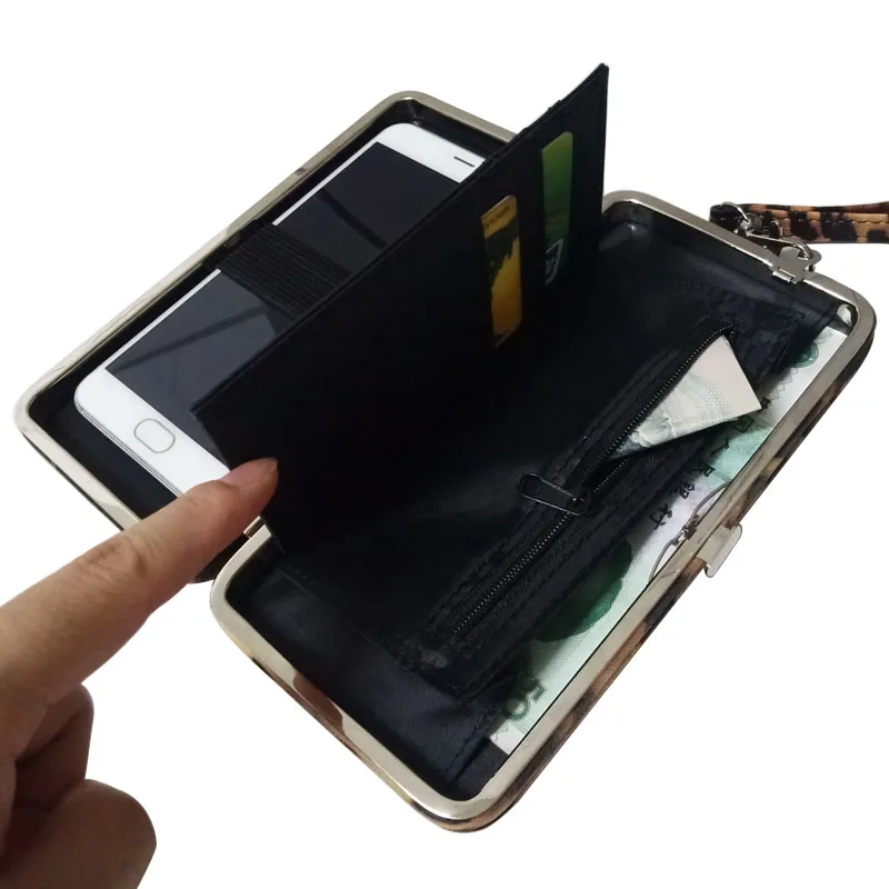 Зеркало SUNNY WA021 модная леопардовая PU женская сумочка для телефона PU Женская барсетка с ремешком на руку кошелек женская сумка для мобильного телефона держатель для карт Carteira