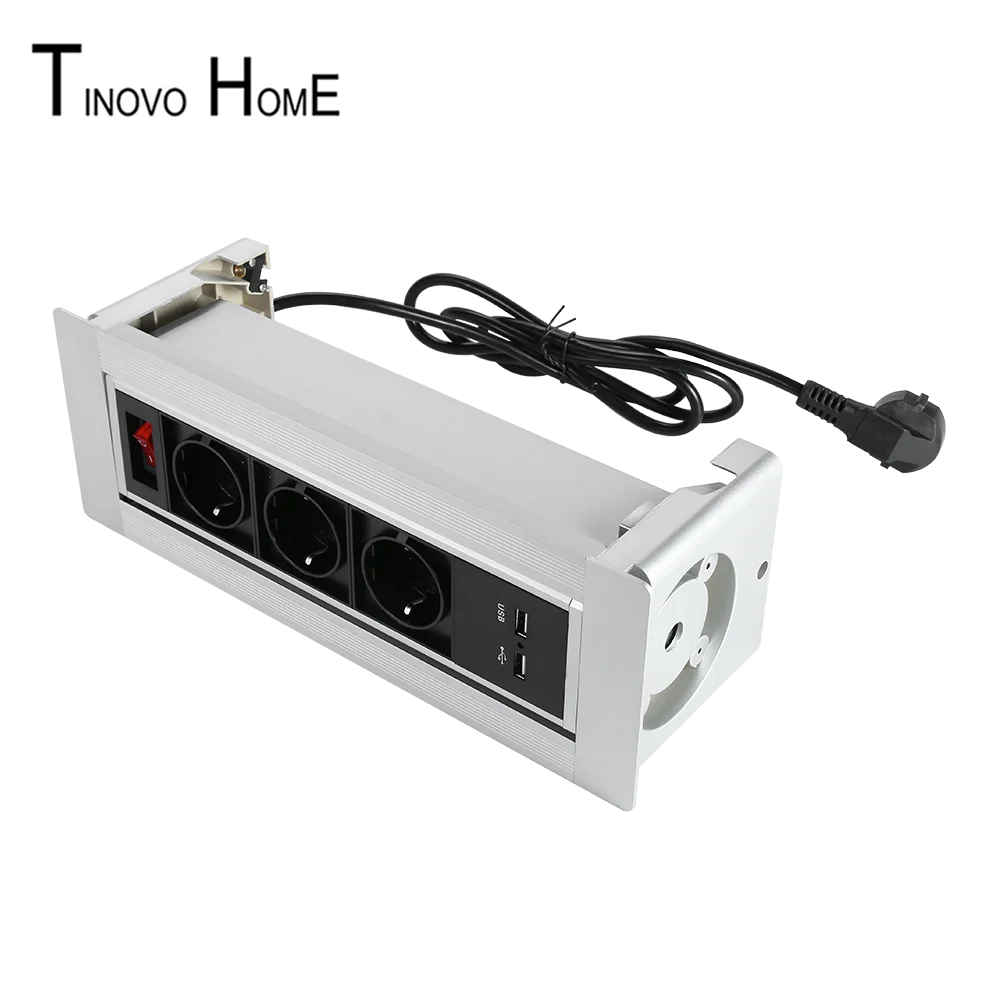 Высокая конец Разъем EU/ручной флип конференции мультимедиа настольная розетка/USB