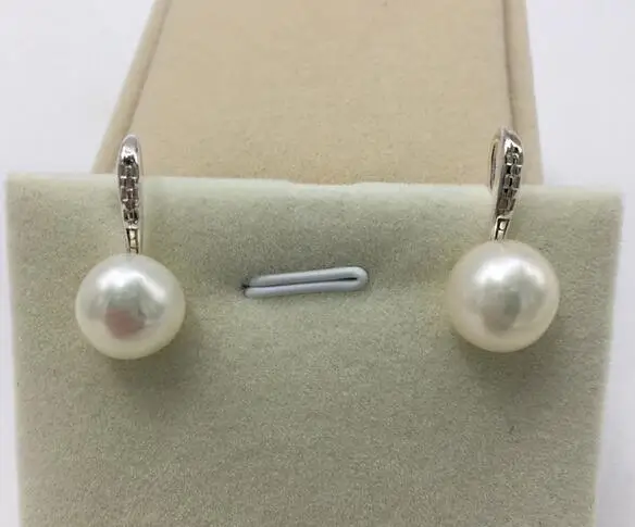 

Серьги из серебра 925 пробы с пресноводным жемчугом и крючком, 10-11 мм
