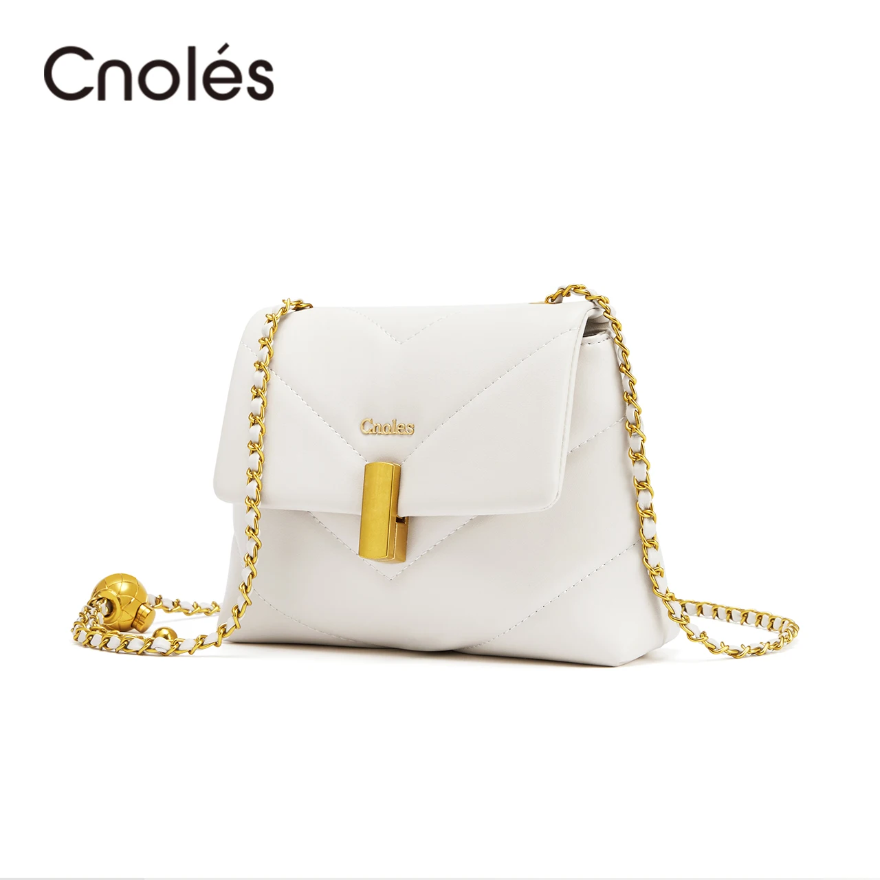 

Cnoles Crossbody Bag Women Fashion Brand Shoulder Bag Leather Hand Bag Purse Ladies White Messenger Bags