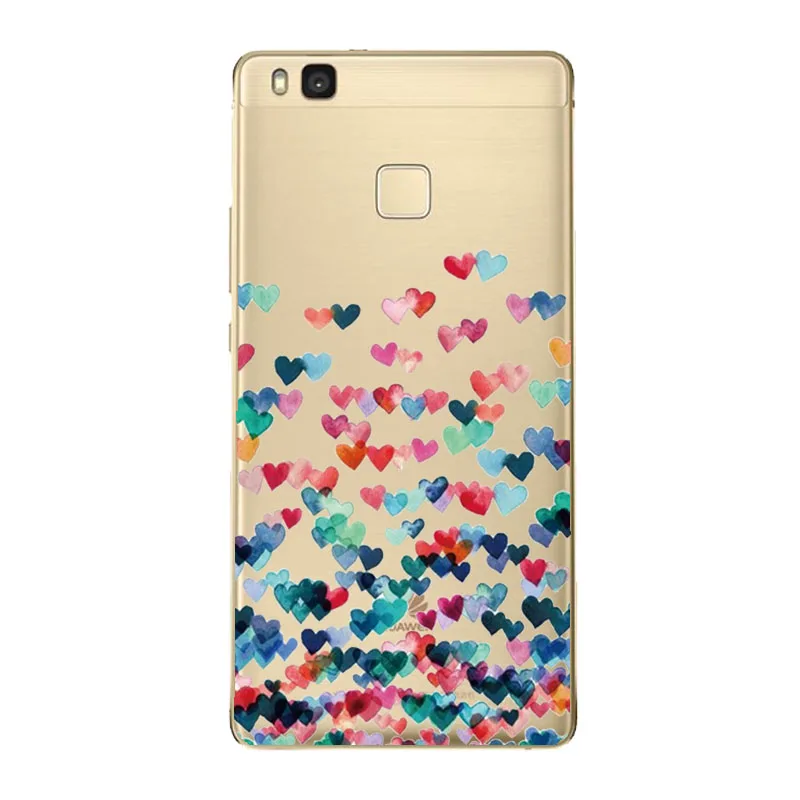 DS-LOVEHUI чехол для Huawei P9 Lite мягкий силиконовый телефона 2016 защитный задней панели из