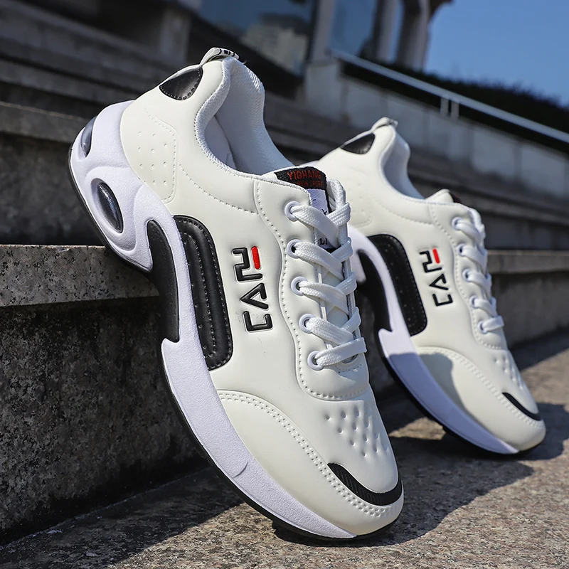 

2021 New Men Shoes Air Cushion Sneakers Breathable Outdoor Walking Sport Shoes For Male Lace-up Casual Shoes Bubble Men Footwear