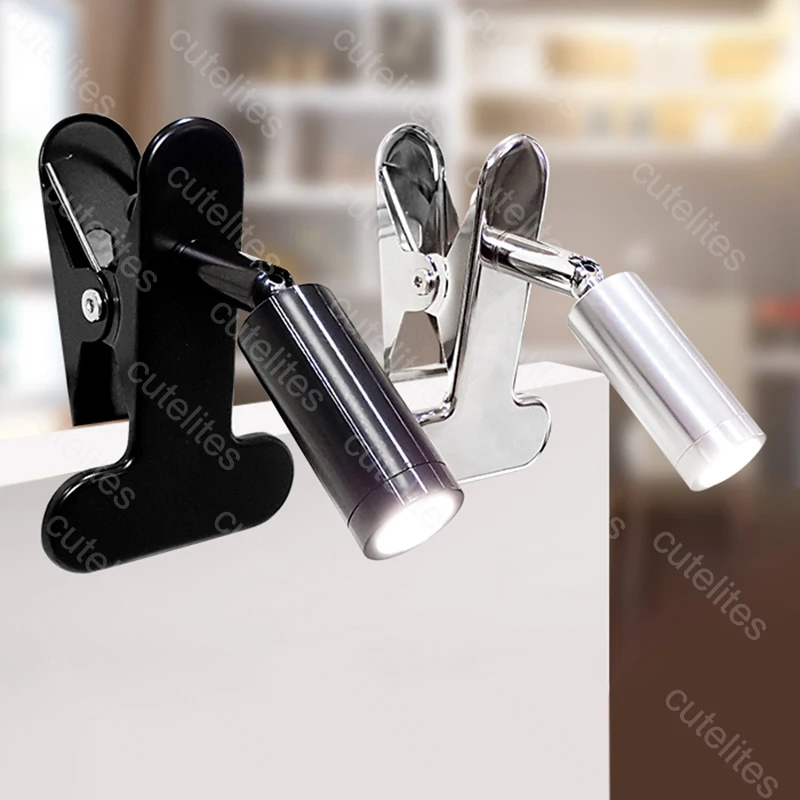 Светодиодная настольная лампа с зажимом 220 В ЕС Гибкая прикроватная светильник