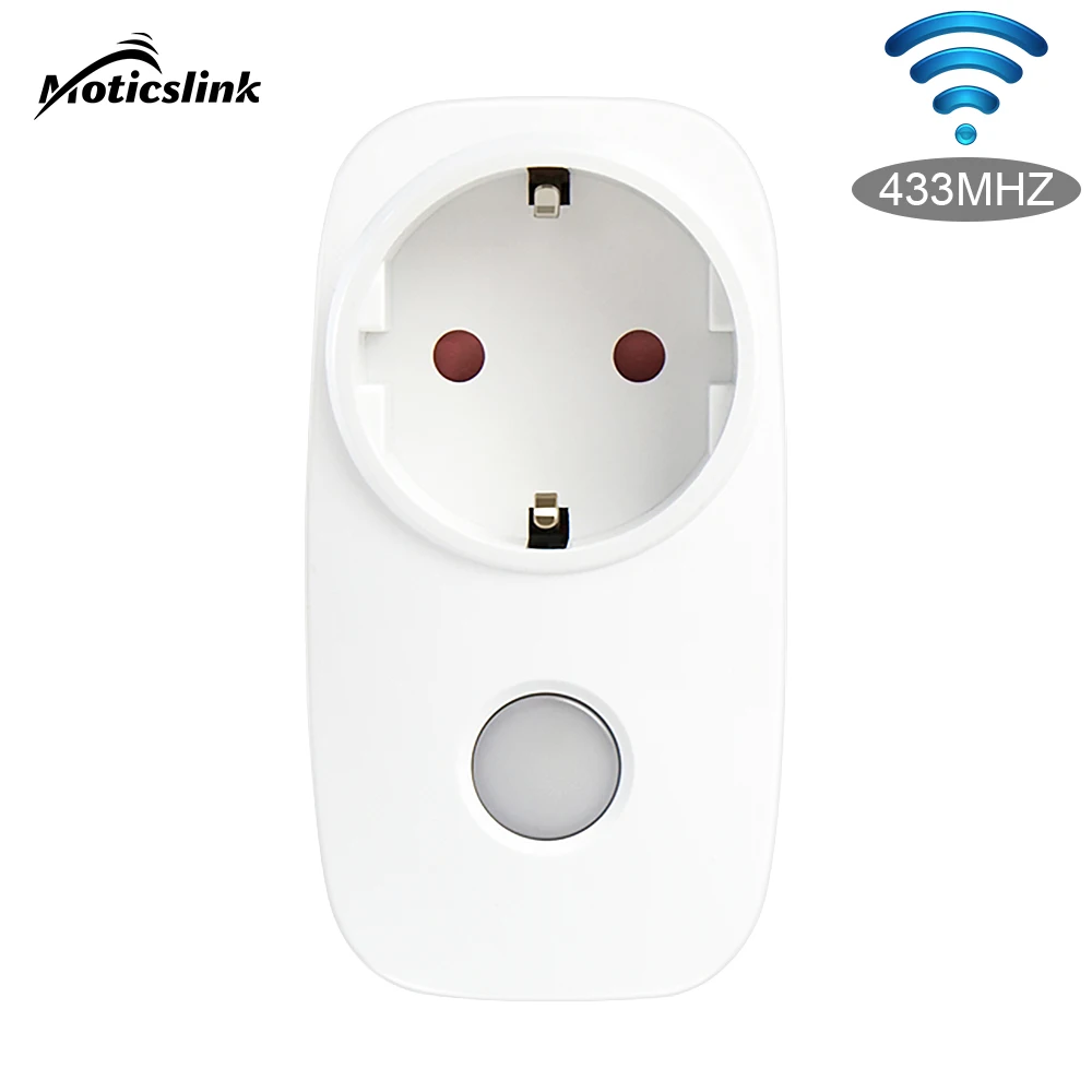 

MSLE 1T1 Smart wireless RF433.92MHz remote control socket set EU/French Universal Programmable wireless switch with night light