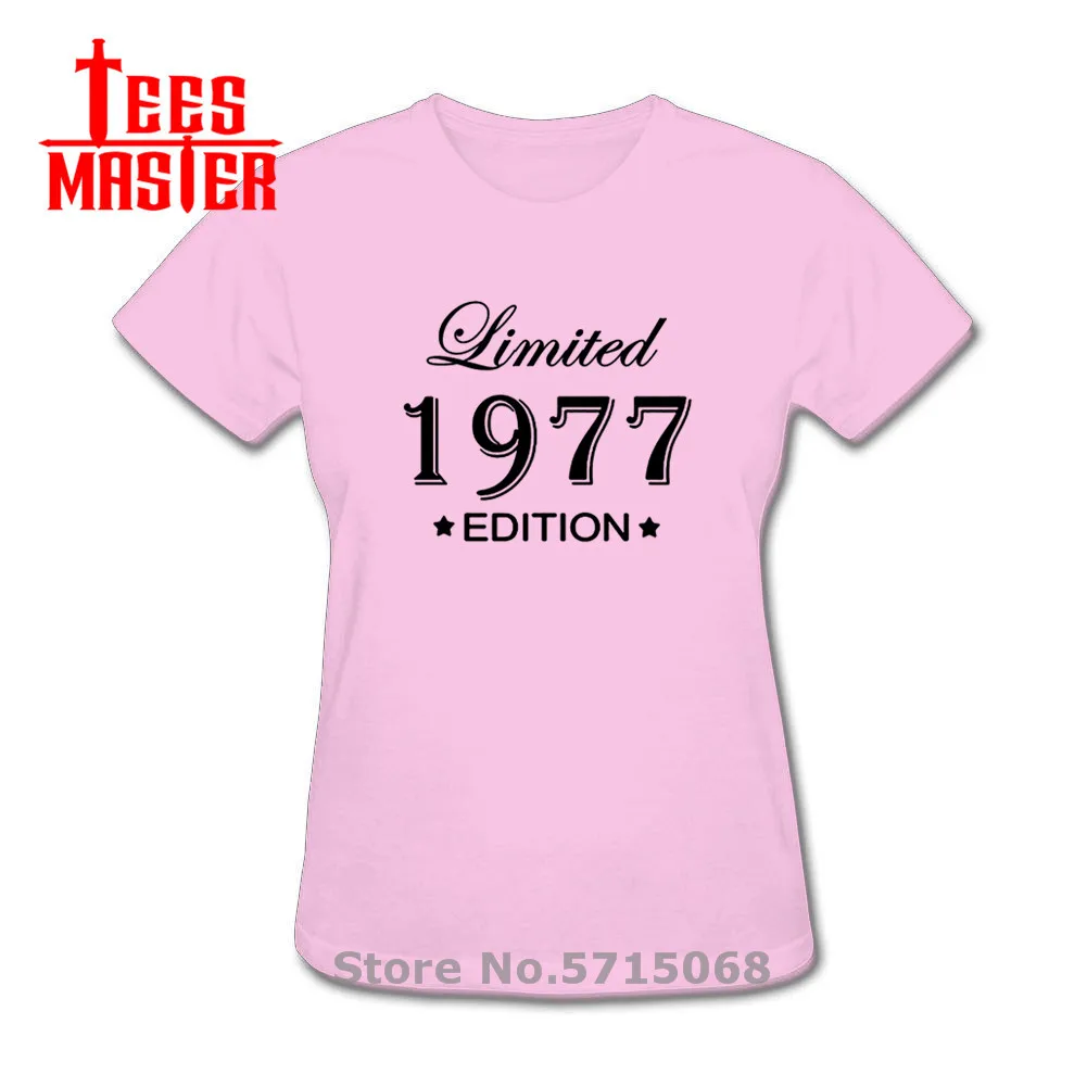 Новейшая модель Родившиеся в 1977 Футболка женская футболка с круглым вырезом и