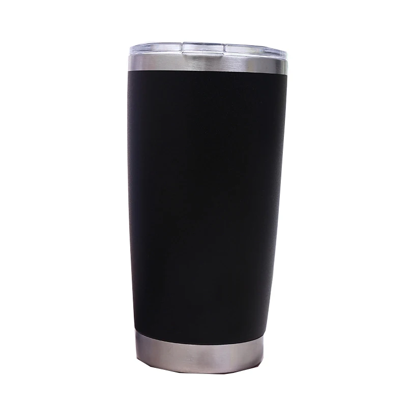 20oz black Лазерная гравировка, Кастомизация 20 унций 30 унций, нержавеющая сталь, пивной стакан, стакан, дорожная пивная кружка, термос, кофейные кружки - Цвет: 20oz black