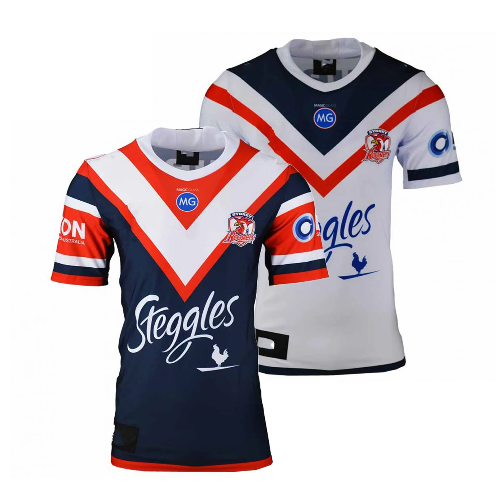 

2021 Australia Sydney Roosters Men's Replica Home/Away Rugby Jersey Sport Shirt S-5XL