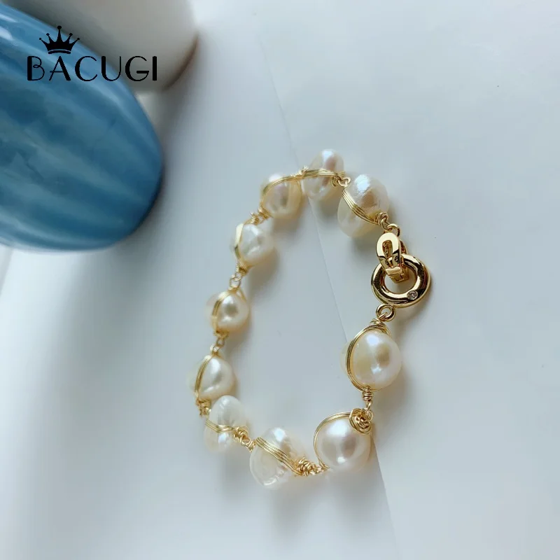 Натуральная свежая вода фотоэлемент подарок для женщин регулируемые браслеты и