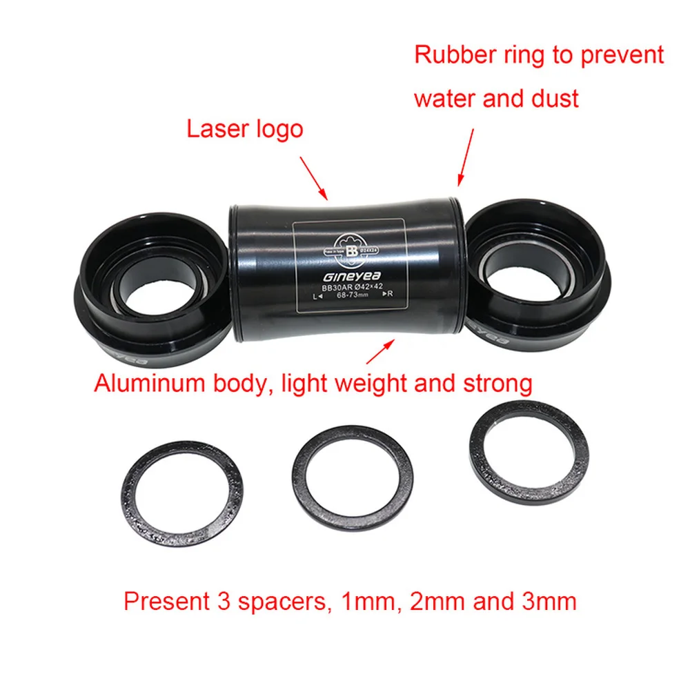 Кронштейн велосипедный Gineyea для shimano sram gxp 24 мм 22 19 42 46 МП BB30 PF30 BB86 B79 BB386|Каретки| |