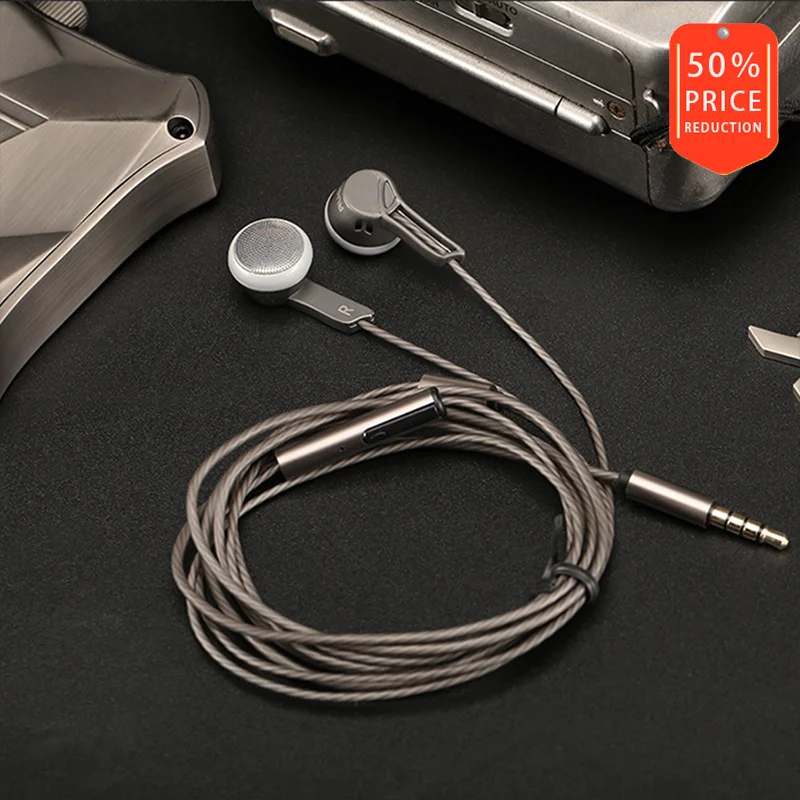 AUGLAMOUR RX 1 Плоские наушники высокого качества универсальные с пшеничной линией