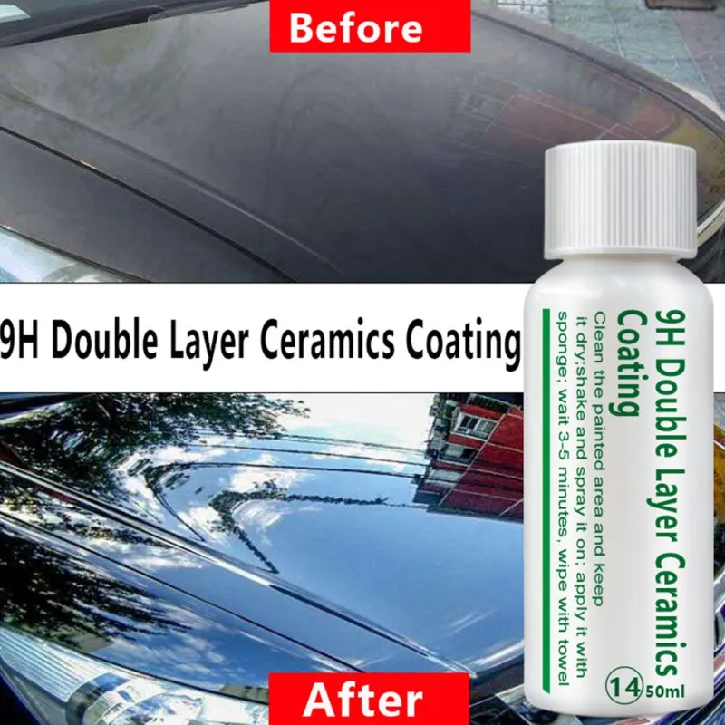 Жидкое нано керамическое покрытие для автомобиля 50 мл 9H|Фольга защиты краски| |