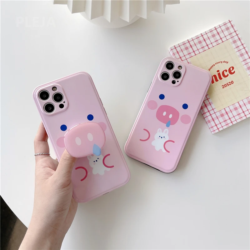 Одежда для сна с милыми и забавными Pig Nose держатель телефона чехол iPhone 12 11 Pro Max X XR XS