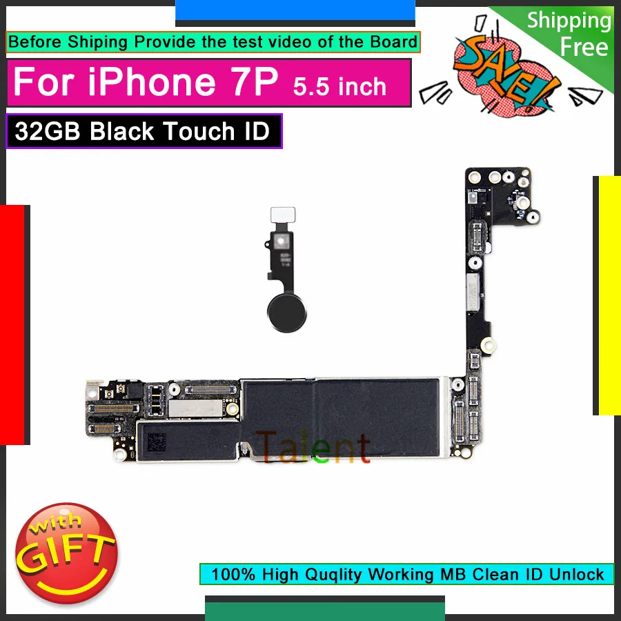 Материнская плата для IPhone 7 Plus 32 ГБ разблокированная | Мобильные телефоны и