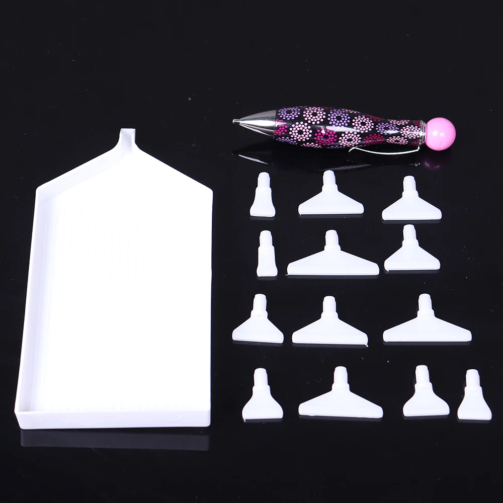 

Diamond Painting Tray Holder Artifact Embroidery Accessories Diamond Painting Tools Set Tweezer Drill With 13 PCS Point drill pe