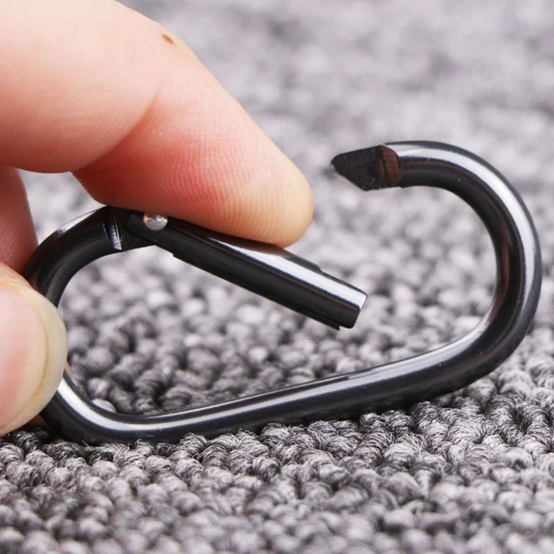 

5/10/20pcs Oval Hanging Buckle Carabiner Hanging Buckle Small Bag Buckle Water Bottle Hook for Camping Fishing Hiking Traveling