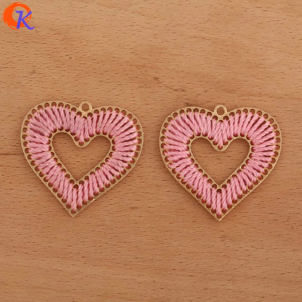 

Cordial Design 30Pcs 36*38MM Jewelry Accessories/Earring Findings/DIY Pendant/Heart Shape/Jewelry Making/Hand Made/Wire Charms
