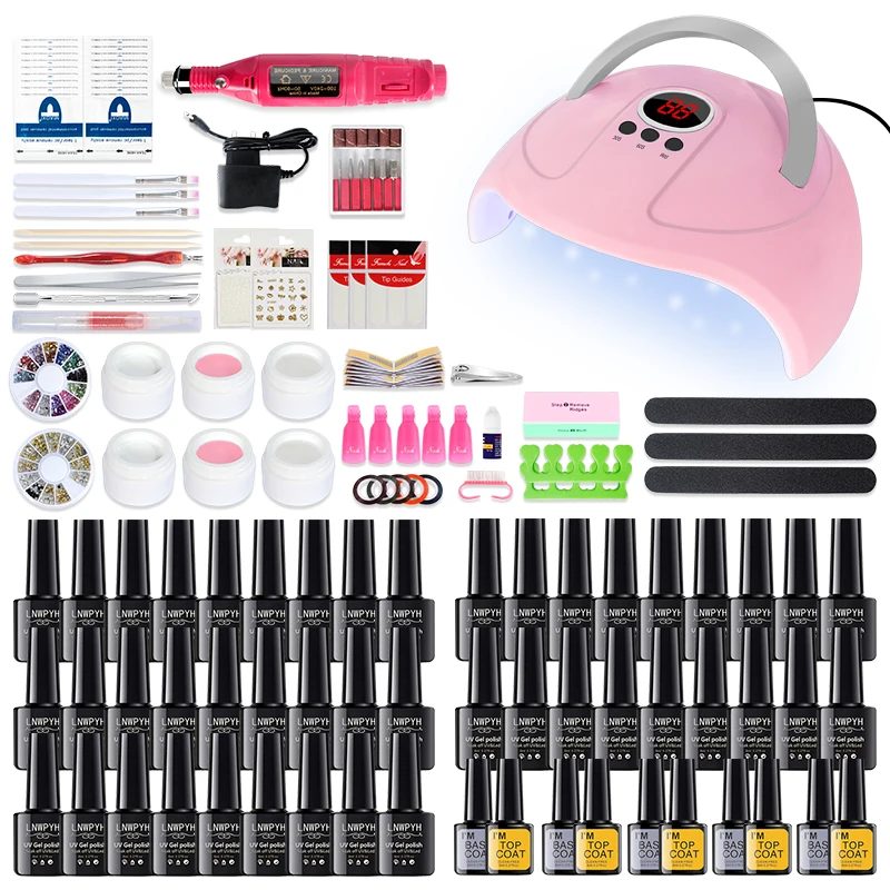 

Маникюрный набор УФ лампа для ногтей сушилка с лаком набор гель-лаков для ногтей Набор Профессиональный набор для ногтей Набор для ногтей