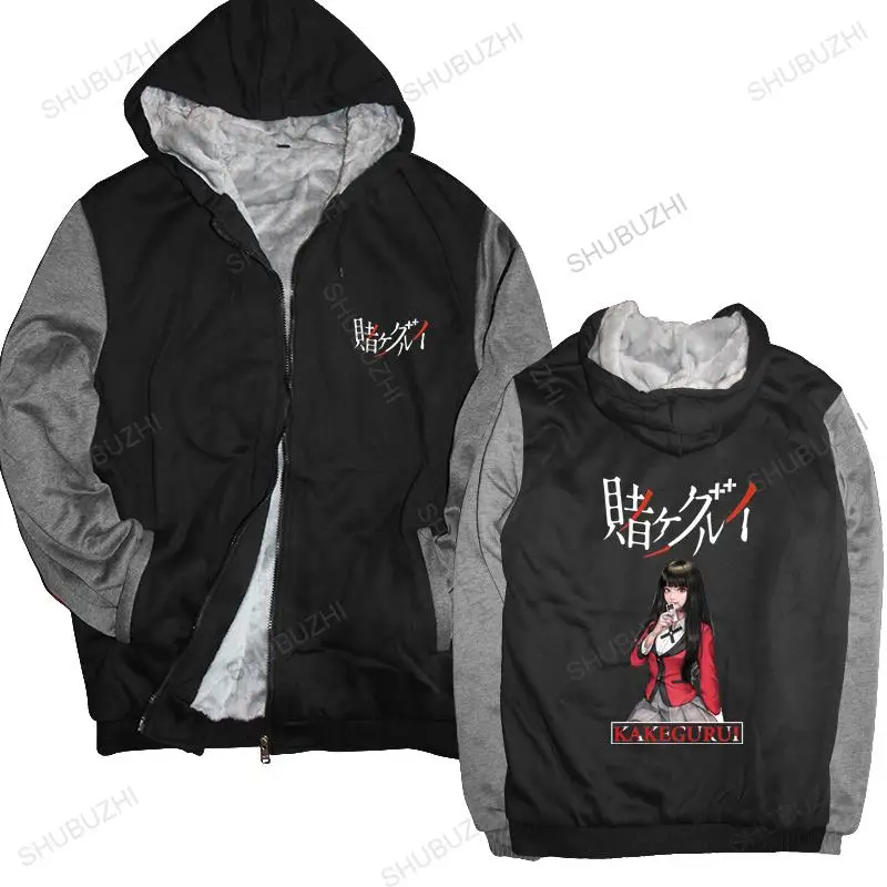 winter hoodies Japan Anime Kakegurui warm coats Japanese Manga Yumeko Jabami thick hoody Compulsive Gambler warm coat men hoody