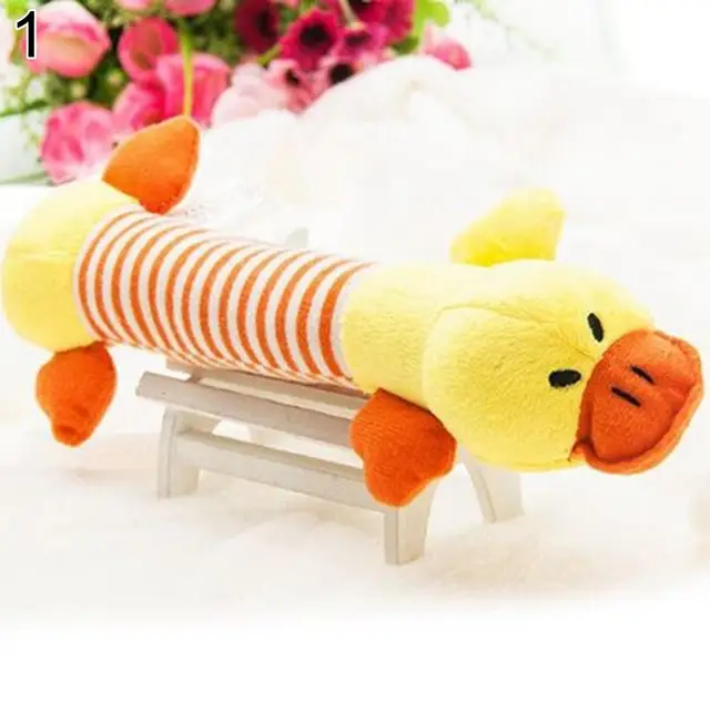 Elephant Pig Duck Squeaky Squeaker Plush Chew Bite Resistant Play Souud Toy for Pet Puppy Dog Pets Accessories Supplies 6