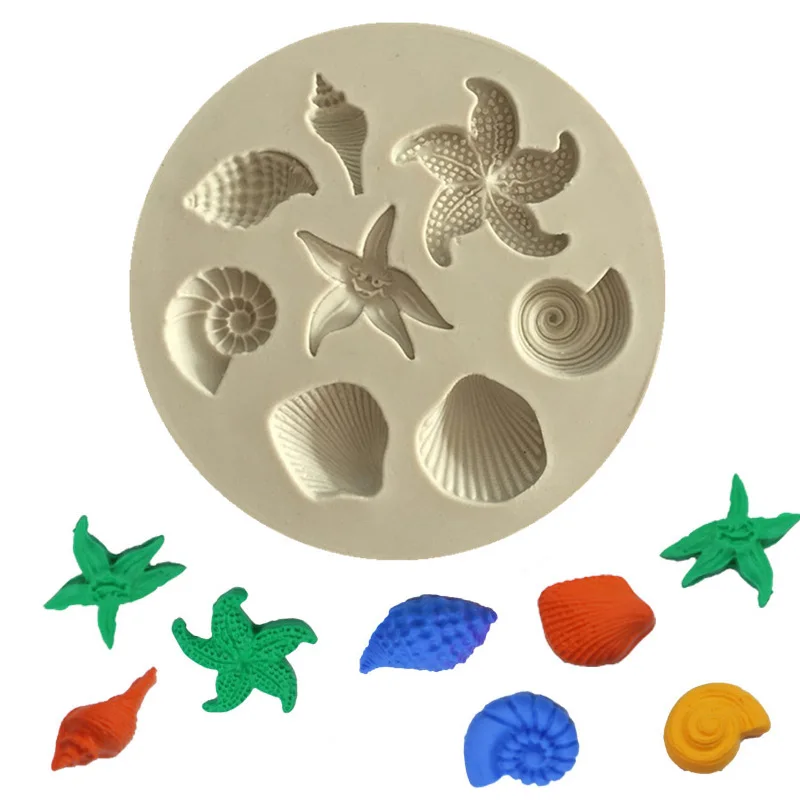 Инструменты для украшения торта DIY морские создания раковины торт с глазурью