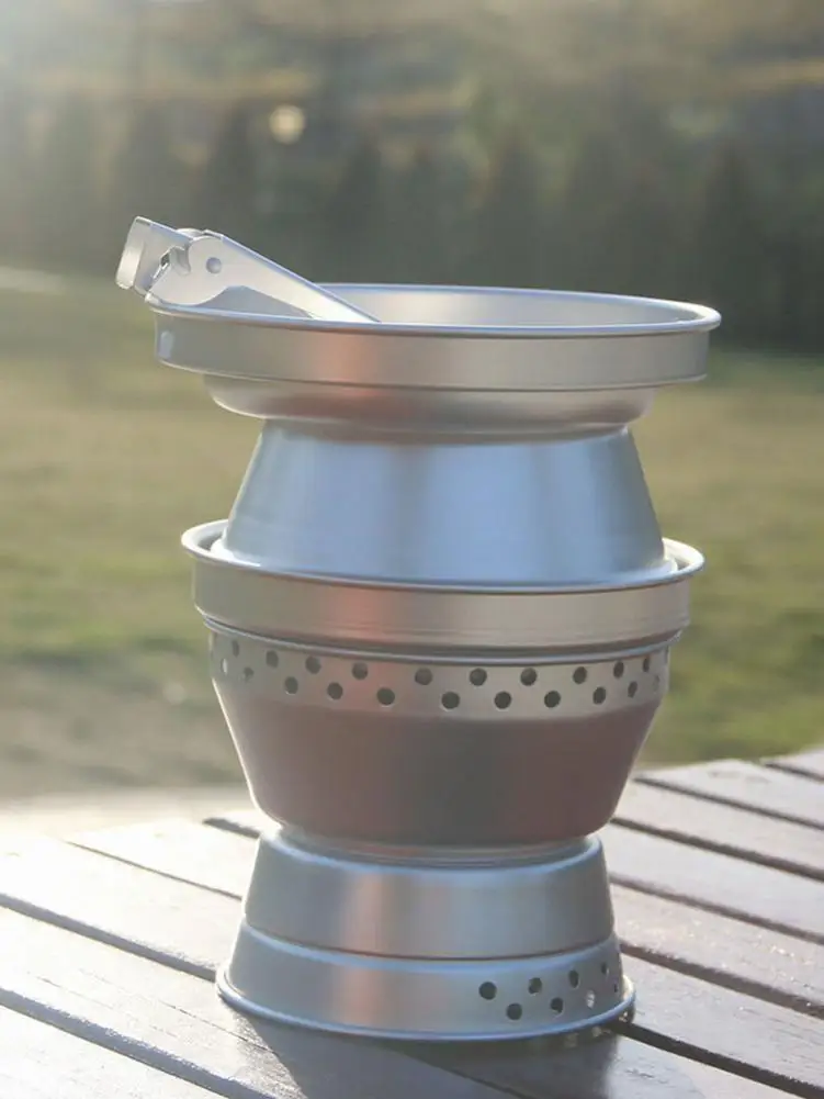 

Portable Camping Pot Outdoor Camping Tableware Set Travel Picnic Cooking Aluminum Ultralight Cookware For Outdoor