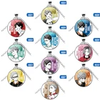 Аниме Манга Haikyuu! Ожерелье Хината шоё кагеяма тобио аниме, стеклянная подвеска с драгоценными камнями, ювелирные изделия для косплея, подарки для друга