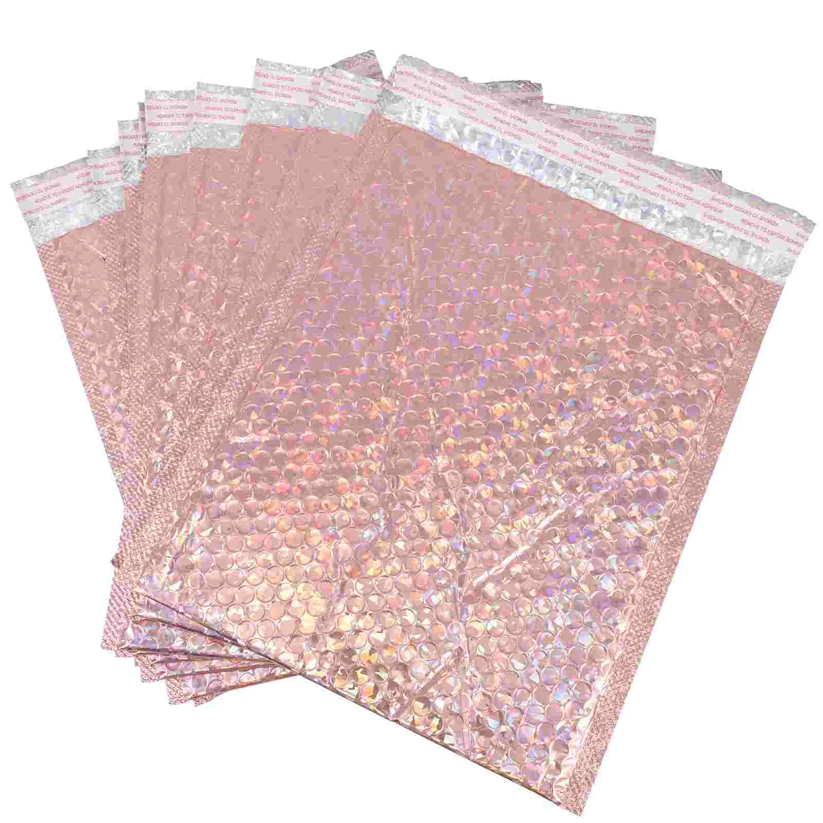 

10 шт. мягкие пузырчатые конверты, мягкие пузырчатые Упаковочные пакеты для доставки (розовое золото)