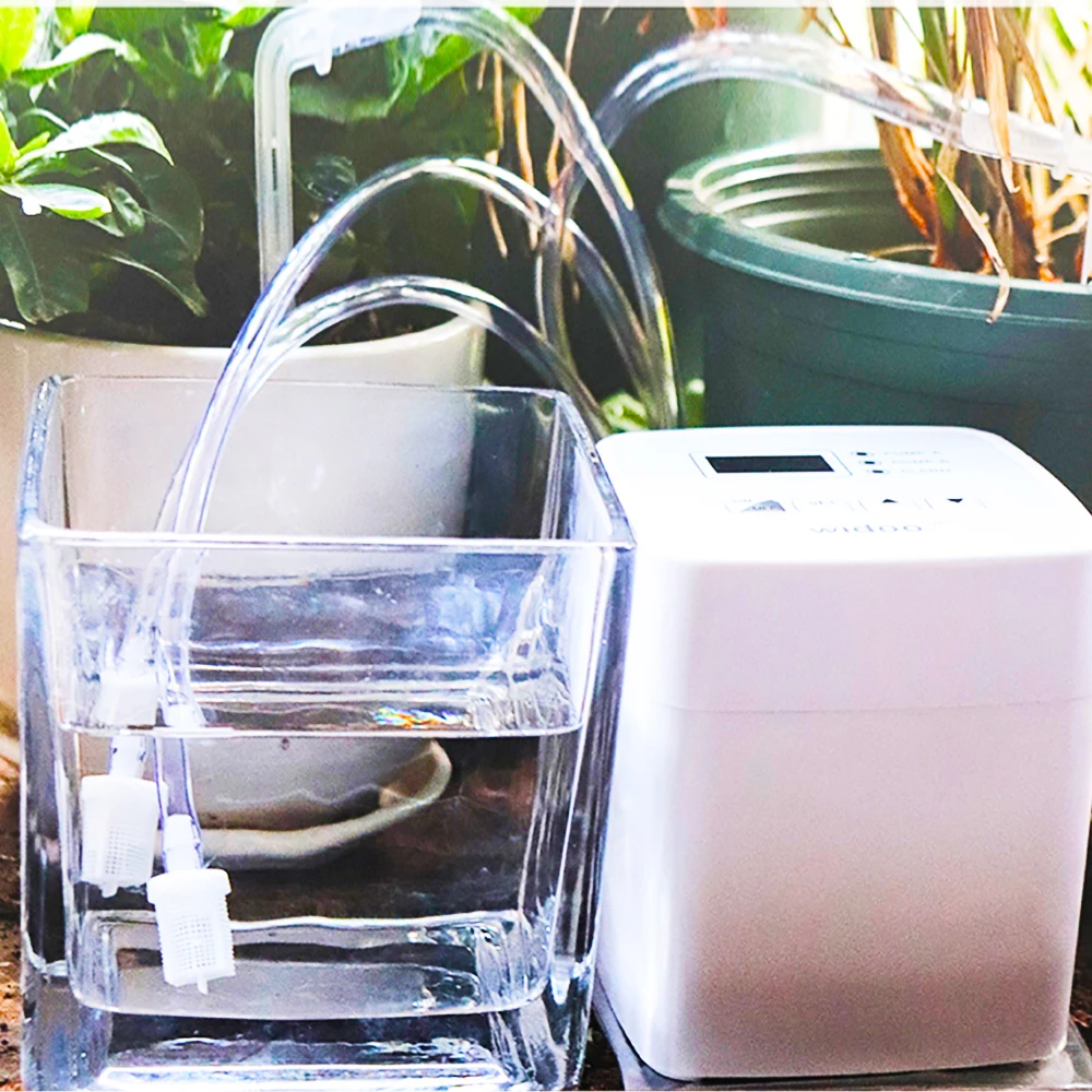 

Automatic Watering Device Timer Single Double Pump Garden Self-Watering Kit for Flowers Intelligent Drip Irrigation System Set