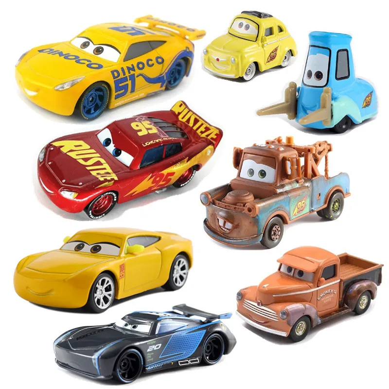 Дисней Pixar Racing 2 3 Golden Thunder McQueen 1:55 автомобиль из сплава · Storm Ramirez развлечения