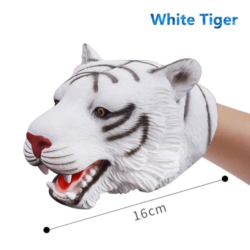 

Dinosaur Animal Soft Hand Puppet Rubber Realistic Jurassic Dinosaur Toys Shark Puppet Boy Toy Kids