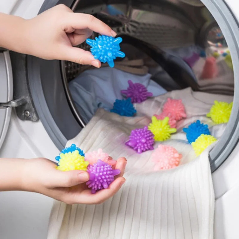 

5Pcs/Set Magic Laundry Ball Reusable Household Washing Machine Clothes Softener Remove Dirt Clean Starfish Shape PVC Solid New