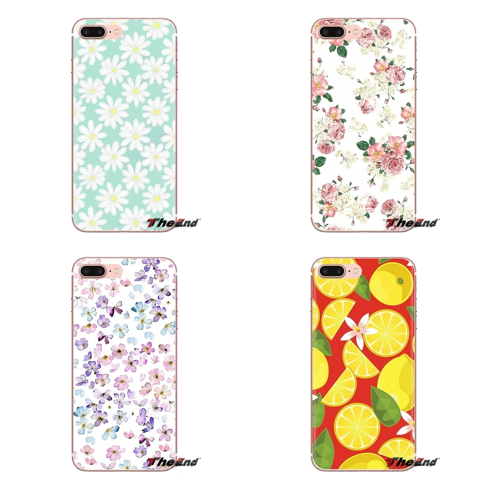 Transparent Soft Shell Covers For iPod Touch Apple iPhone 4 4S 5 5S SE 5C 6 6S 7 8 X XR XS Plus MAX Flowers Fruit Rose Peony |