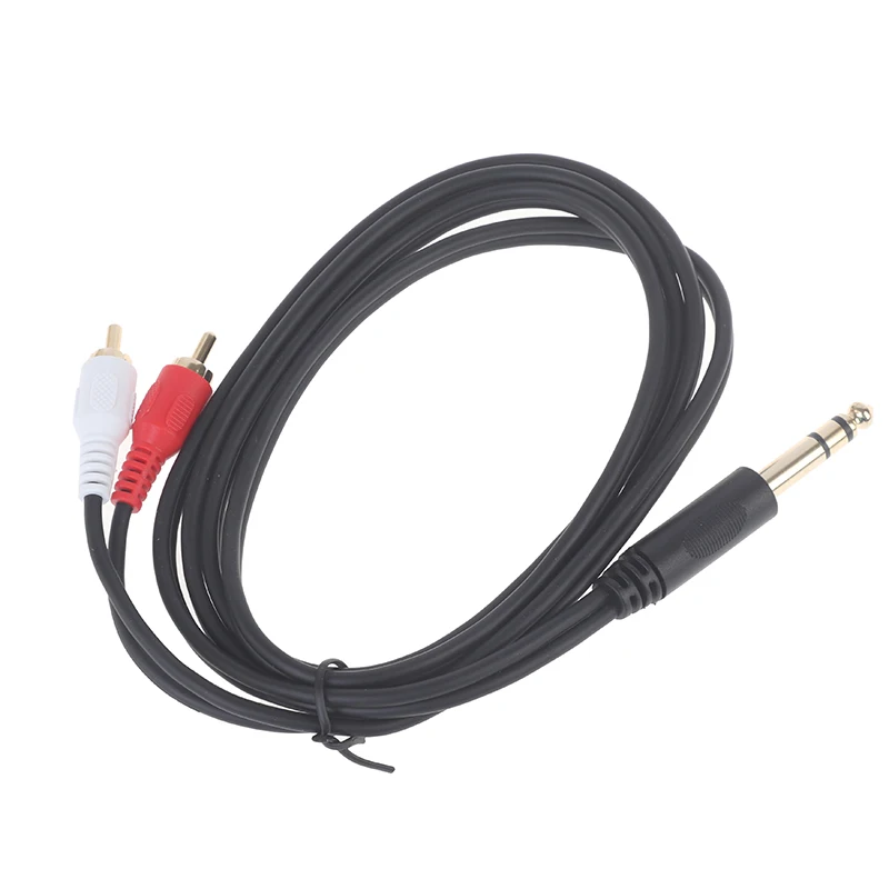 

Кабель от 6,35 мм до 2RCA, кабель RCA позолоченный серии 6,35 мм