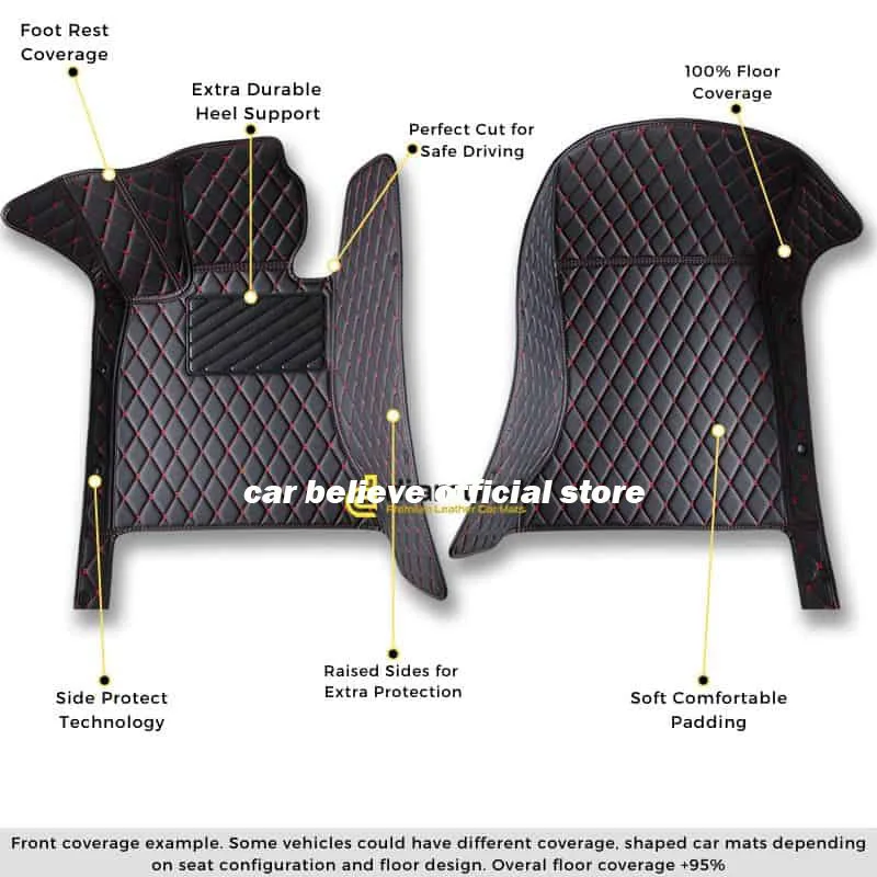 Кожаные автомобильные коврики для Volkswagen vw scirocco 2009 2010 2011 2012 2013 2014 интерьерные