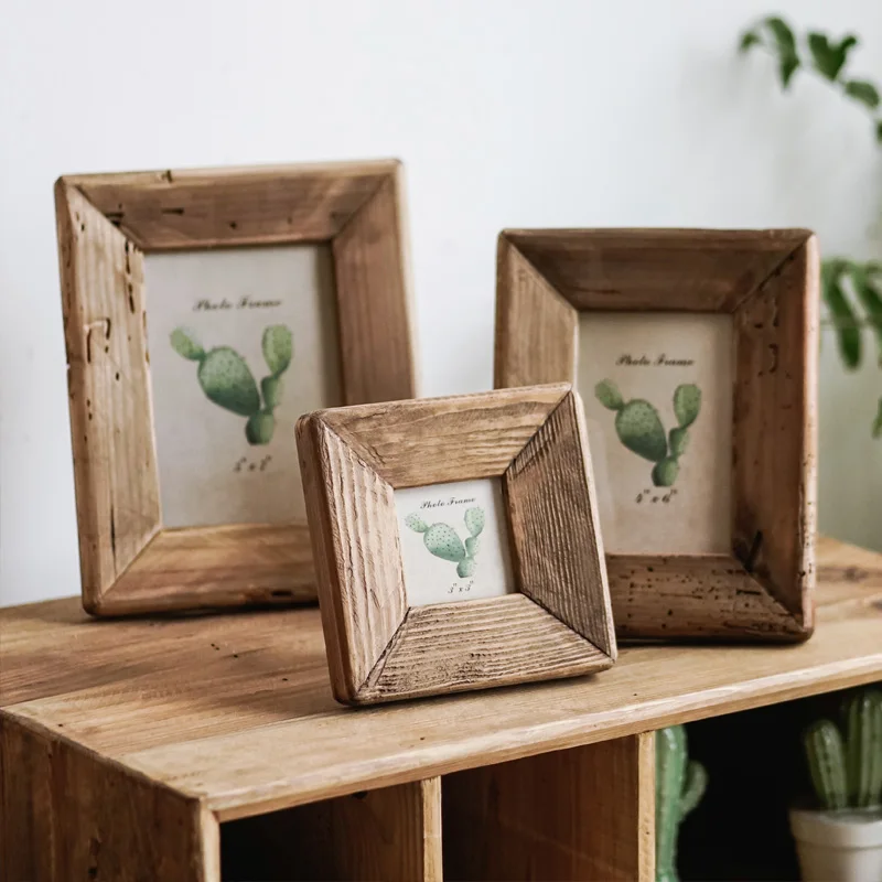 

Pine language series American rural solid wood natural wood frame stage pendulum 3 inch / 6 inch / 7 inch