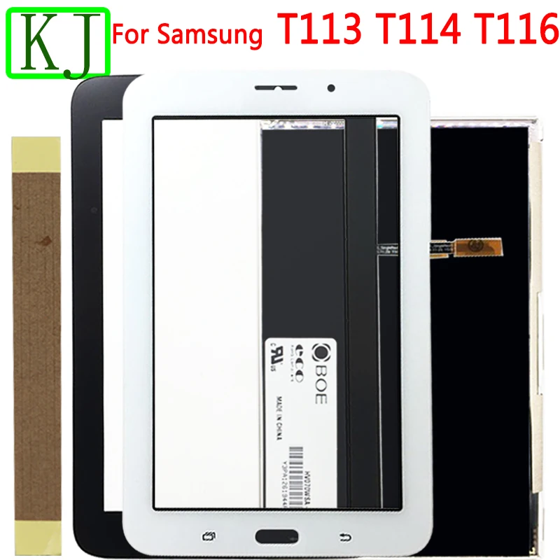Для samsung Galaxy Tab 3 T110 T111 T113 T116 T114 ЖК-дисплей+ сенсорный экран панель Стекло сенсор дигитайзер