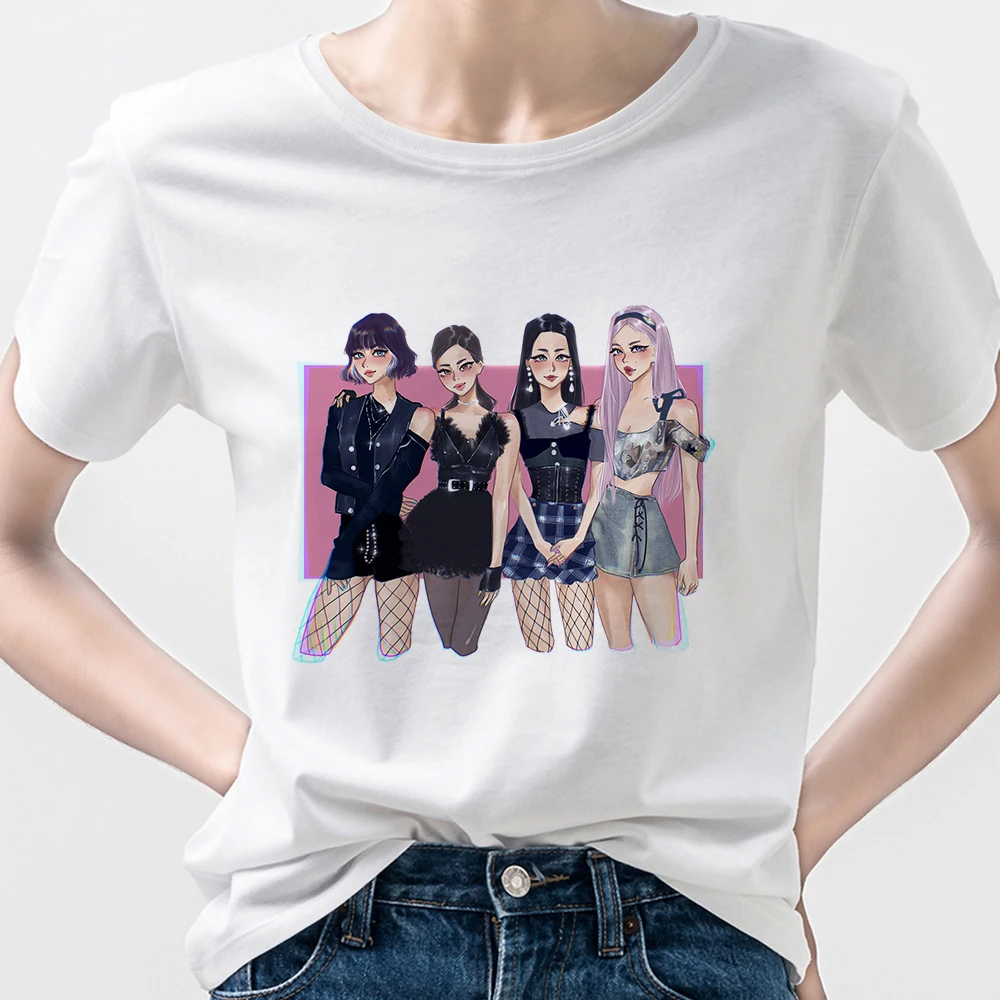 

Kpop Style Streetwear How You Like That Girl T-Shirt Sexy Tops Graphic T Shirts Spain Ropa Tumblr Mujer Casual Free Shipping