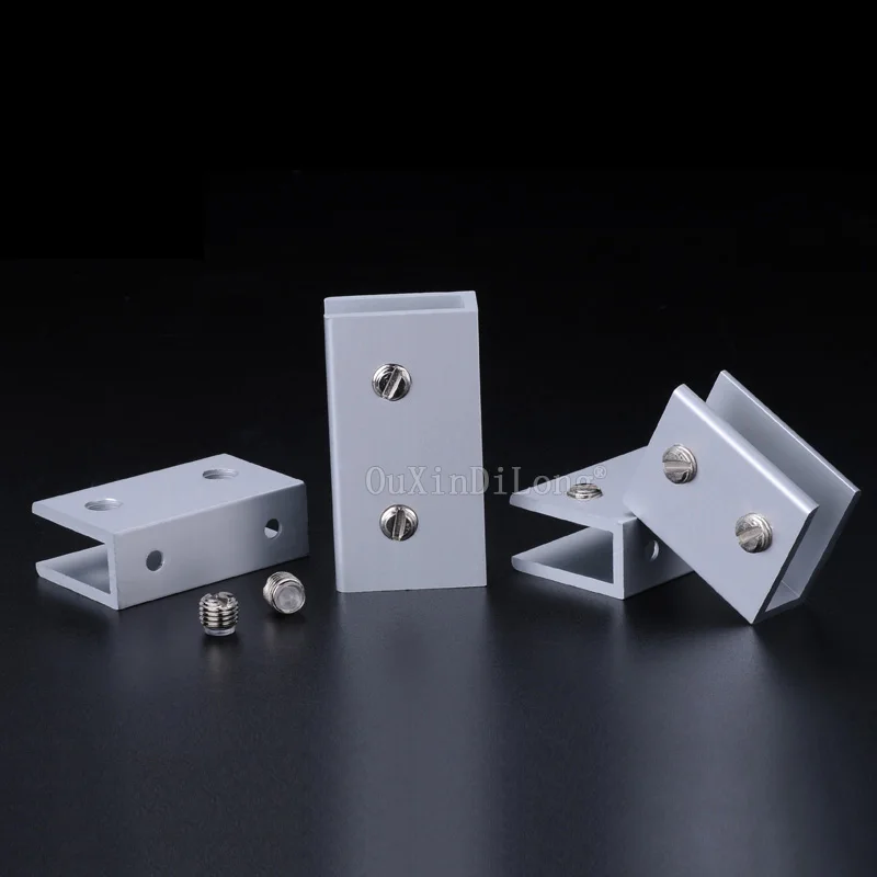 10 шт. Алюминий стеклянные зажимы для 5/8/10 мм держатель полок угловые кронштейны